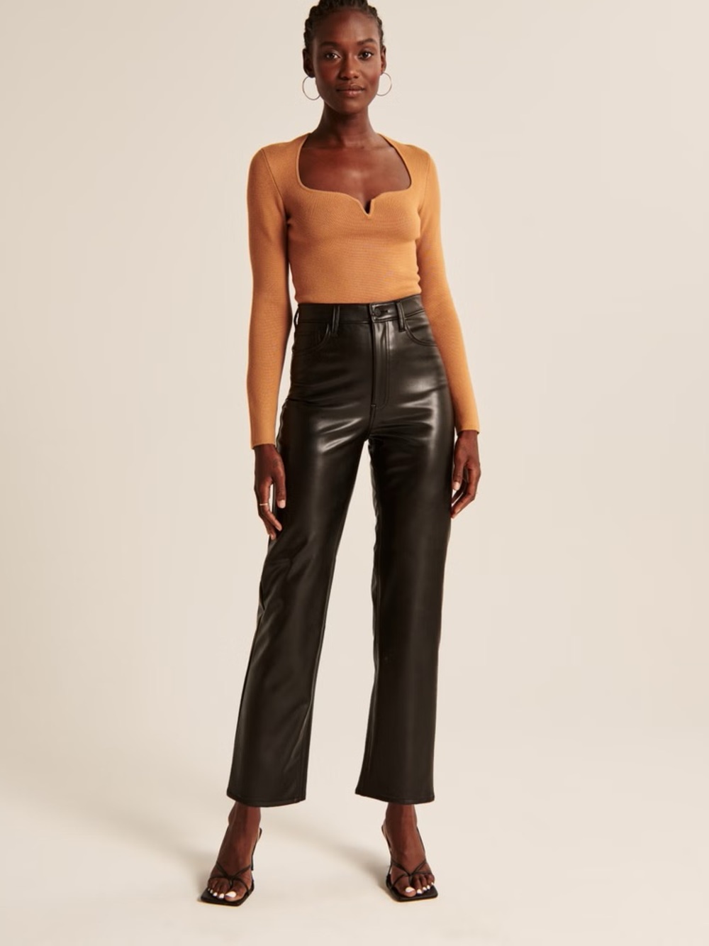 Abercrombie & Fitch Black “Leather” Pants